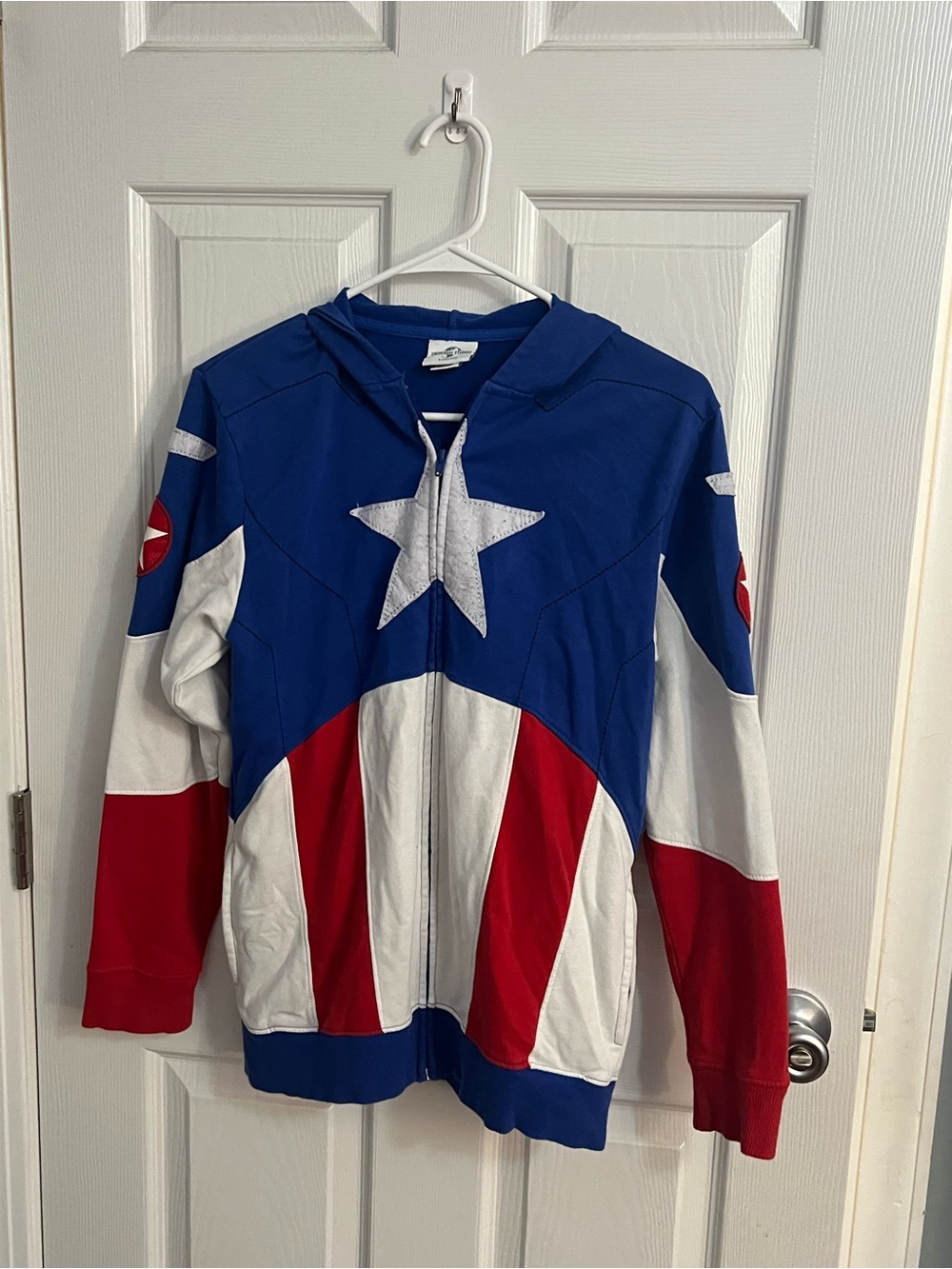 Universal Kids Captain America Hoodie - Blue/Red/White